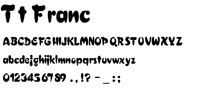 Tt_Franc font