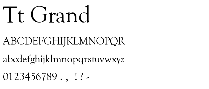 Tt_Grand font