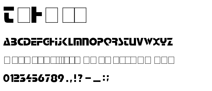 Tt_Halt font
