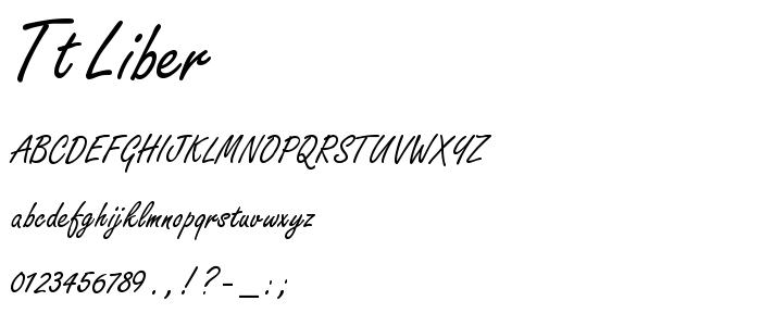 Tt_Liber font