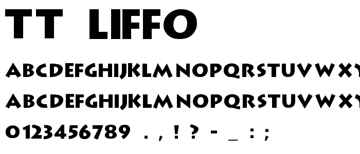 Tt_Liffo font
