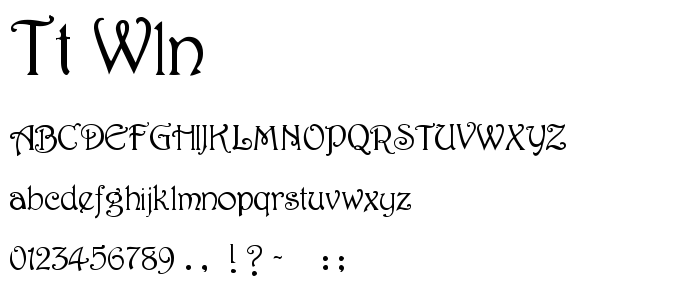 Tt_Wlngt font