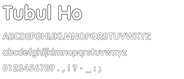Tubul_Ho font