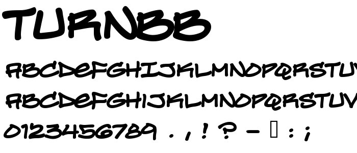 Turnbb font