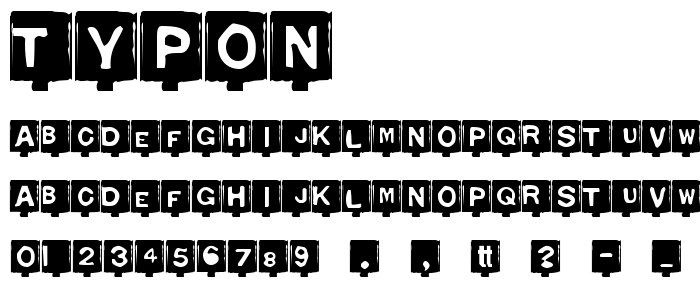 Typon font