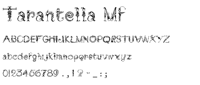 Tarantella_Mf font