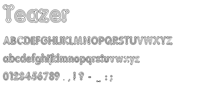 Teazer font