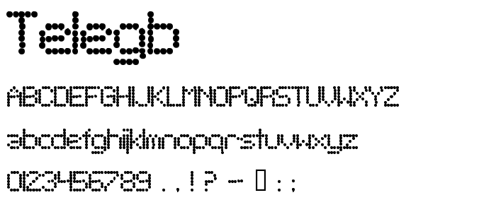 Telegb font