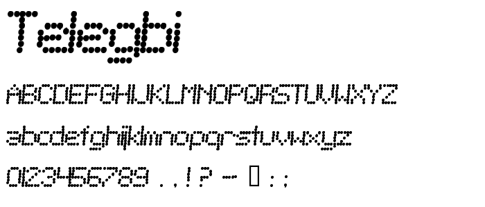 Telegbi font