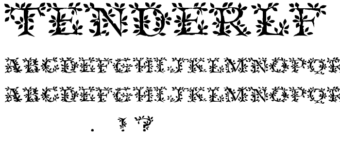 Tenderlf font