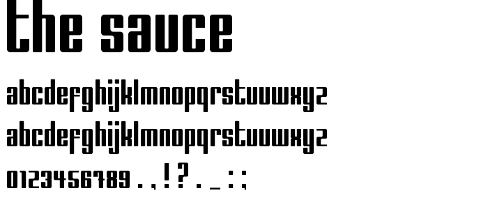 The_Sauce font
