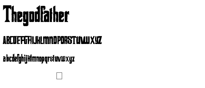 Thegodfather font