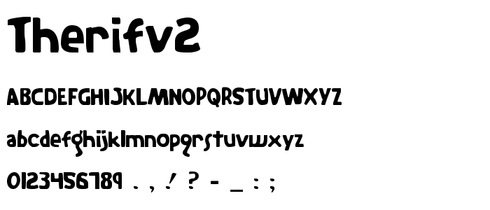 Therifv2 font