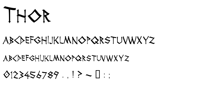 Thor font