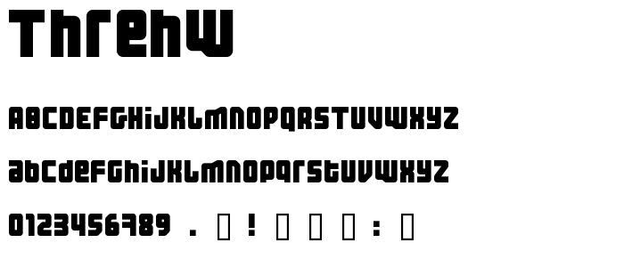 Threhw font