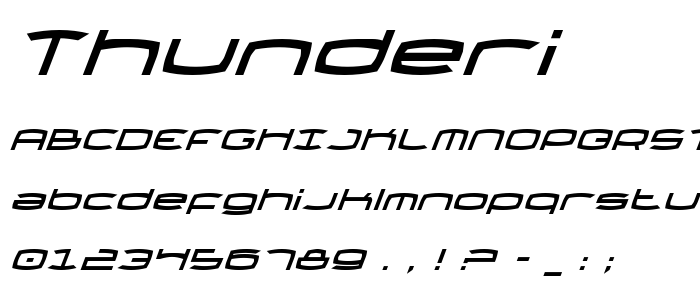 Thunderi font