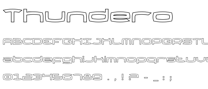 Thundero font