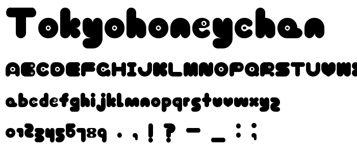 Tokyohoneychan font