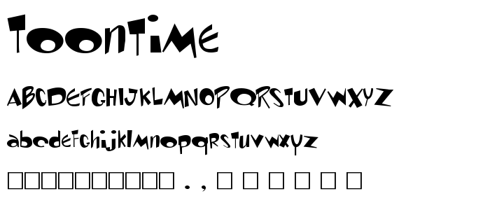 Toontime font