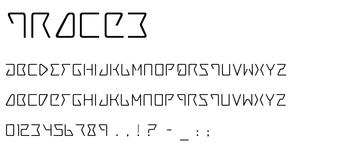 Trace3 font