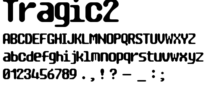 Tragic2 font