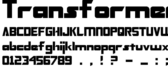 Transformers_Solid font