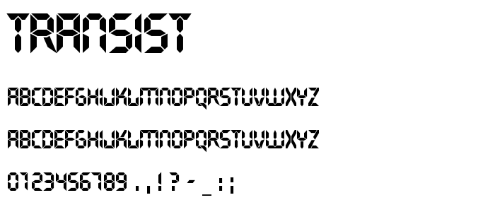 Transist font