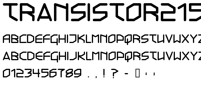 Transistor215 font