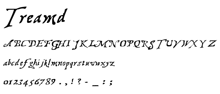 Treamd font