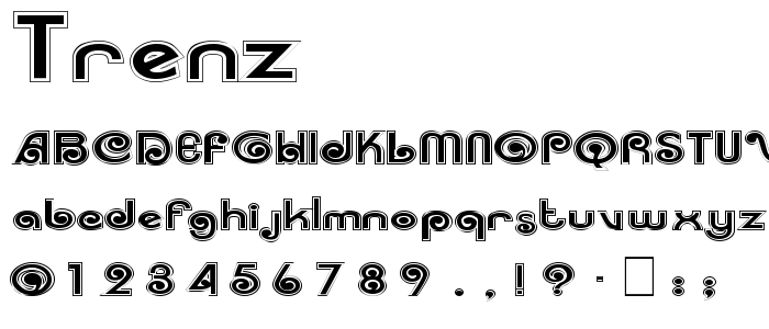 Trenz font