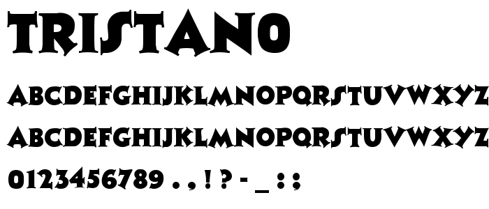 Tristan0 font