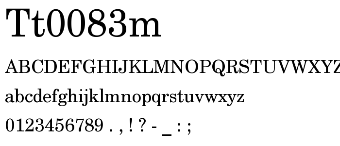 Tt0083m font