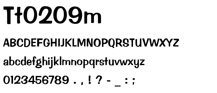 Tt0209m font