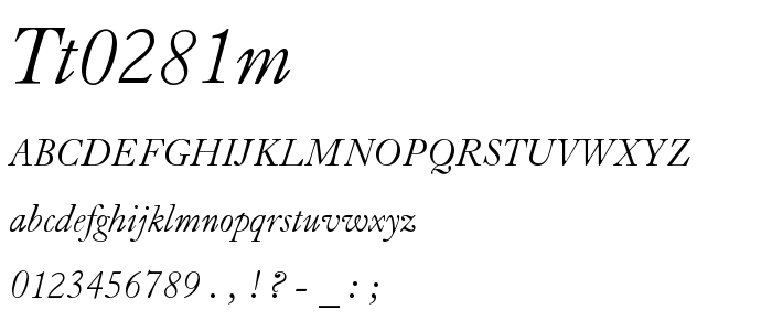 Tt0281m font