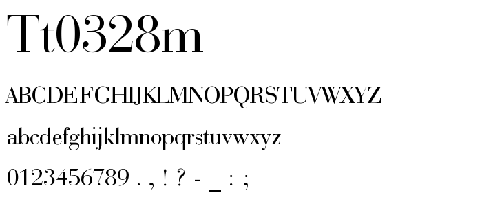 Tt0328m font