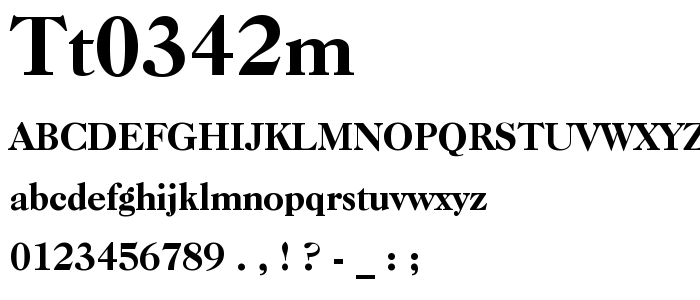 Tt0342m font