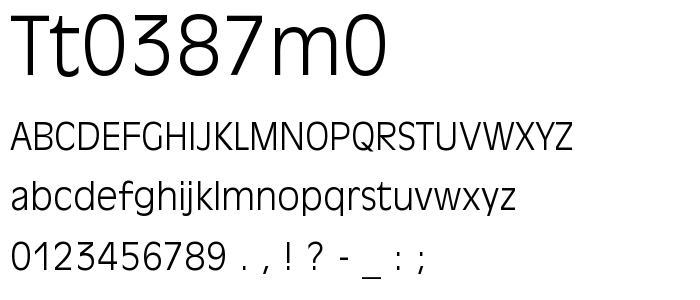 Tt0387m0 font