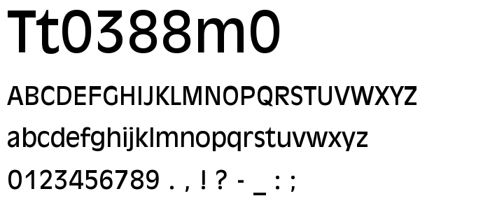 Tt0388m0 font