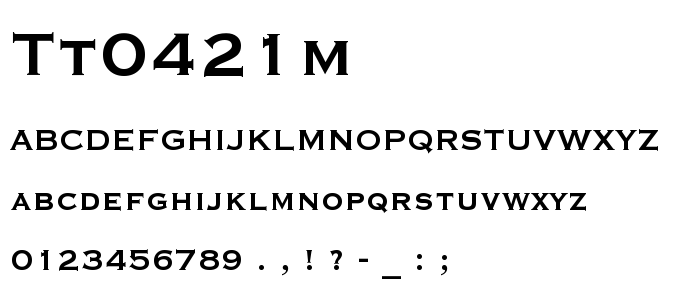 Tt0421m font