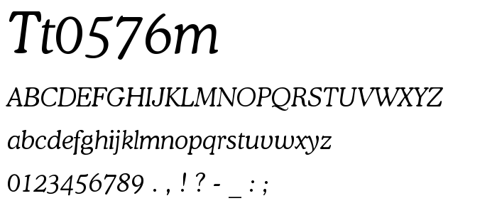 Tt0576m font