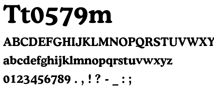 Tt0579m font