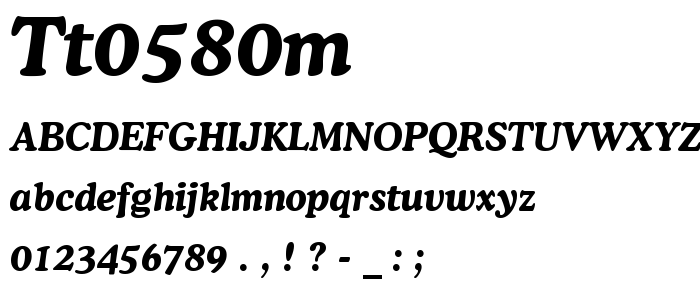 Tt0580m font