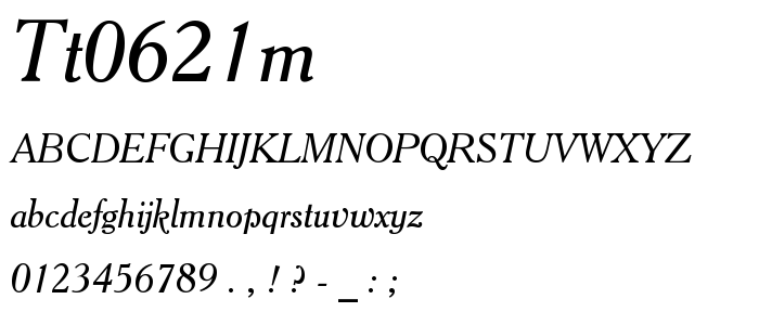 Tt0621m font