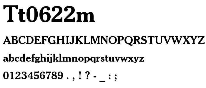 Tt0622m font