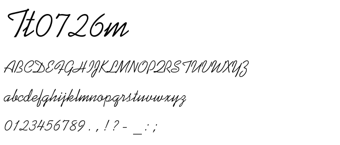 Tt0726m font