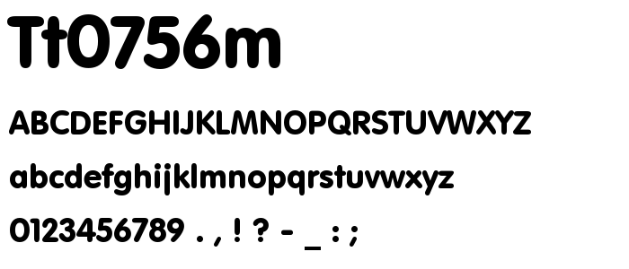 Tt0756m font