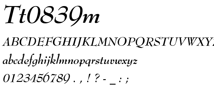 Tt0839m font