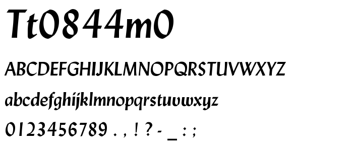 Tt0844m0 font