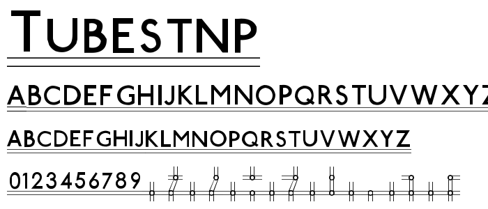 Tubestnp font