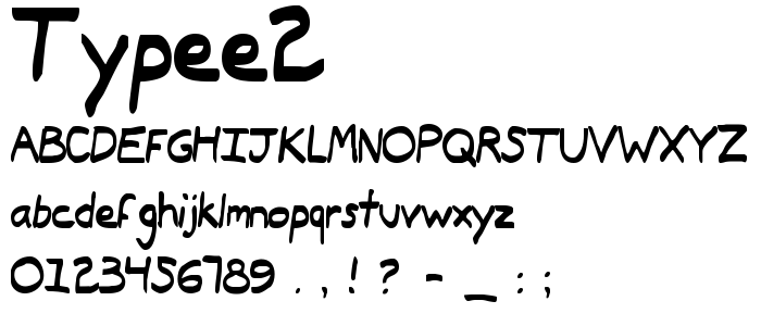 Typee2 font